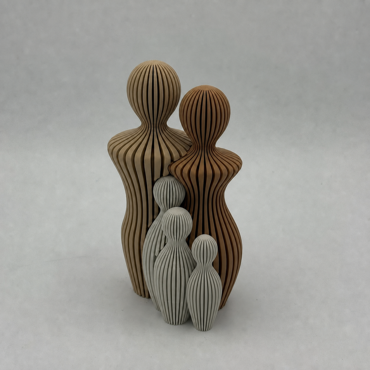 Familie standbeeldjes (2+3)
