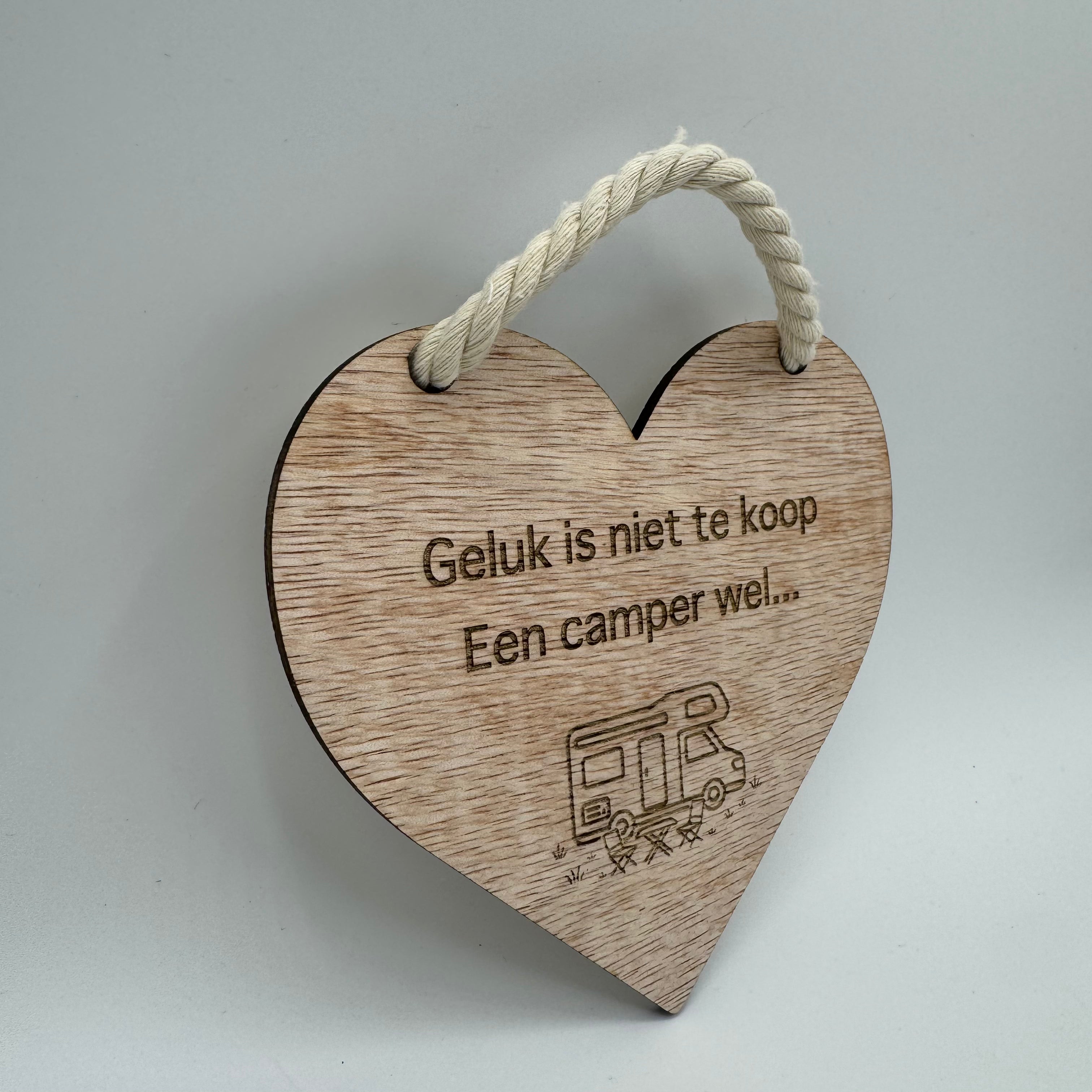 Bordje - Geluk is niet te koop, een camper wel